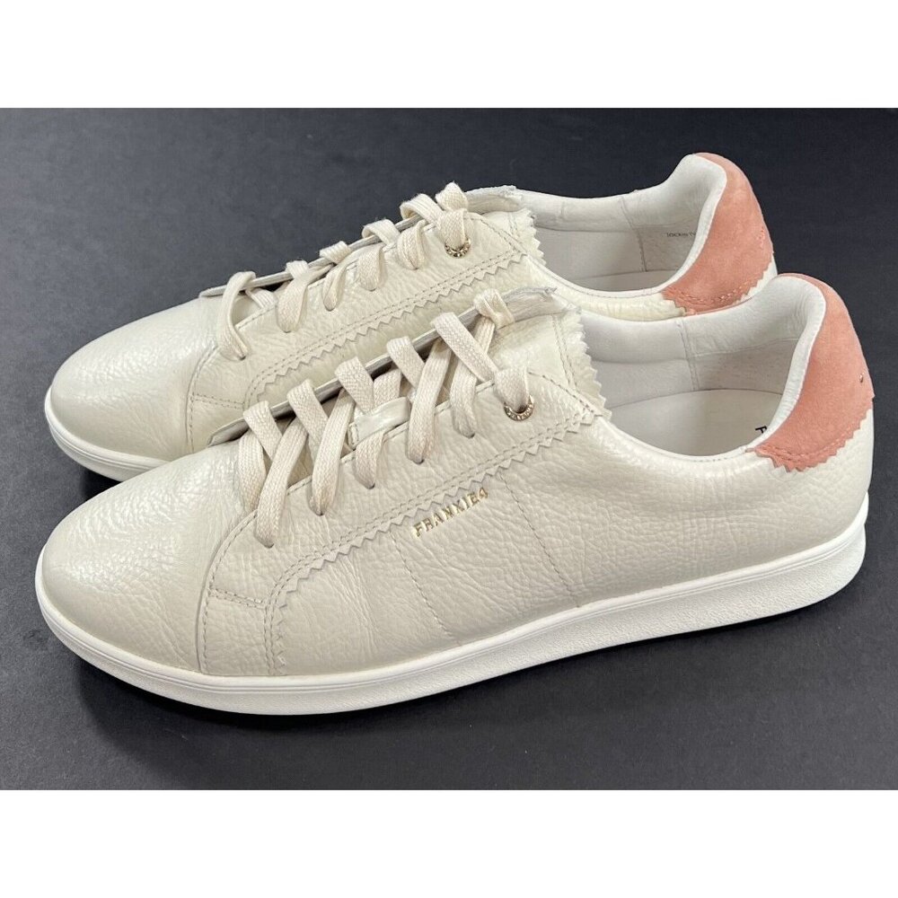 Frankie4 Jackie IV Leather Sneakers Womens Size 11 Chalk Pink Shoes
